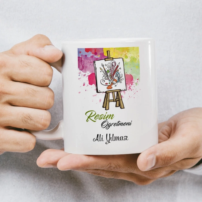 Resim Öğretmeni İsme Özel Kupa