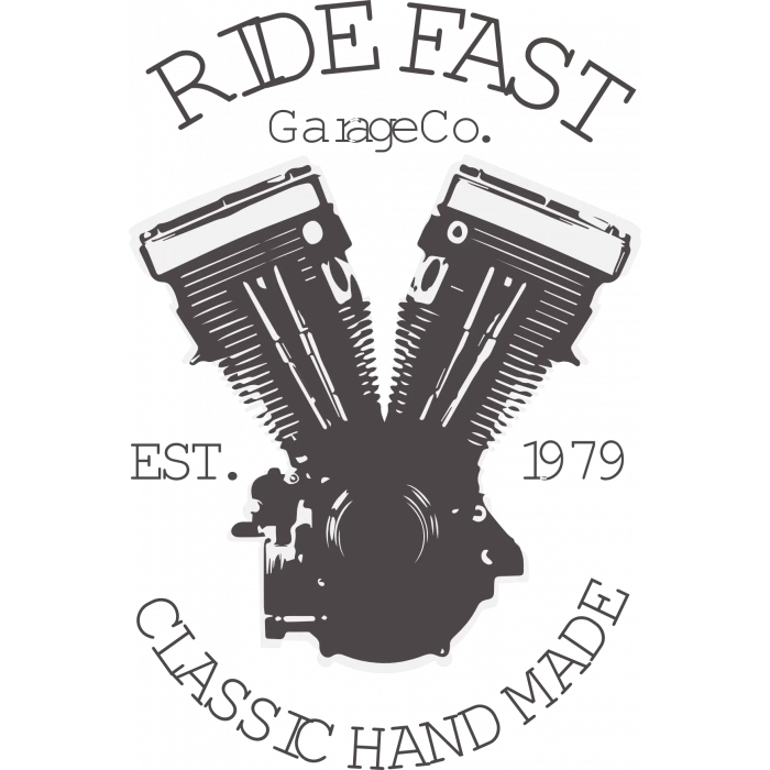 Ride Fast Sticker 10x10 cmRenkli Sticker