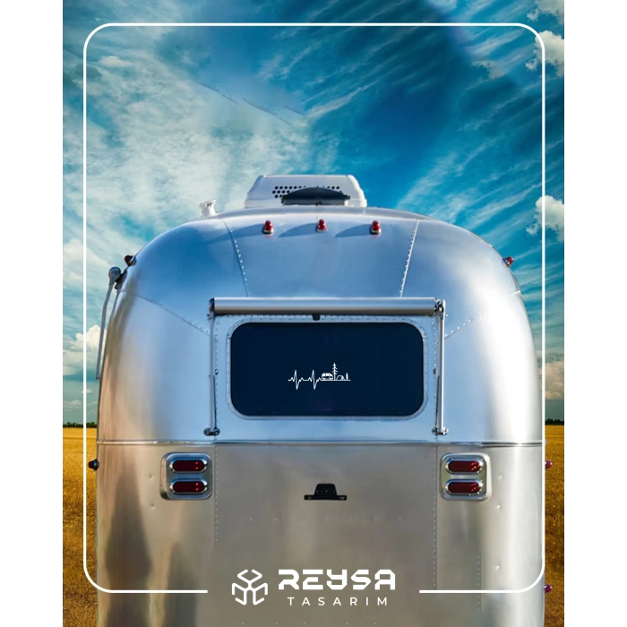 Ritim Karavan Sticker17x17 Cm Beyaz