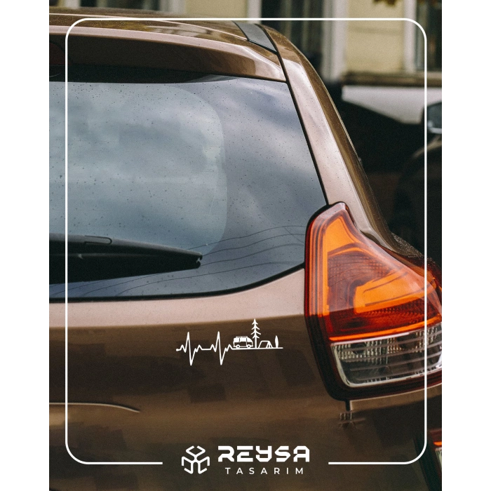 Ritim Karavan Sticker17x17 Cm Beyaz