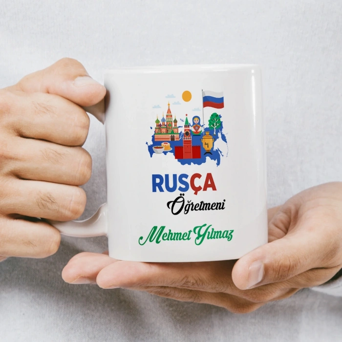 Rusça Öğretmeni İsme Özel Kupa