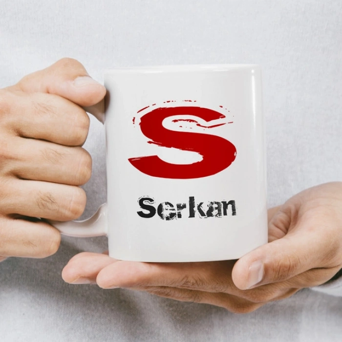 S Harfi İsme Özel Kupa