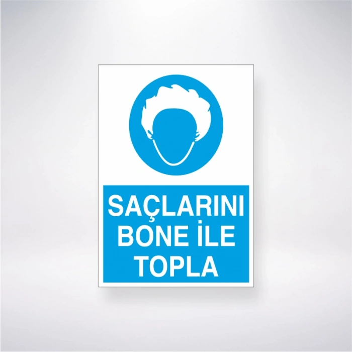 Saçlarını Bone İle Topla Sticker 20X28 Cm