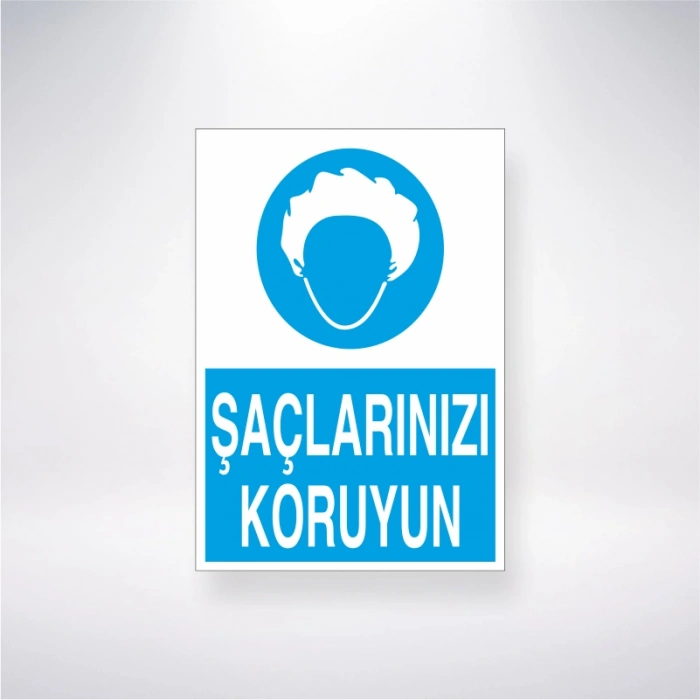 Saçlarınızı Koruyun Sticker 20X28 Cm
