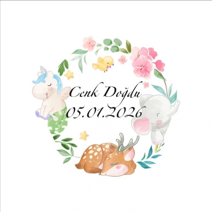 Sade Dikey Dikdörtgen Mühür Kına Nişan Düğün 3x3 cm özel etiket / 50 adet sticker