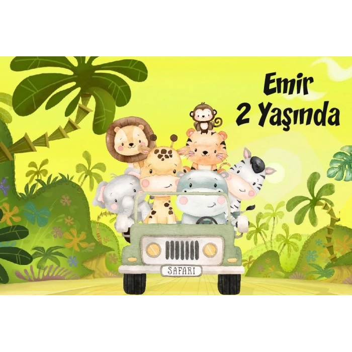 Safafi Temalı Doğum Günü Afişi 35X50 cm