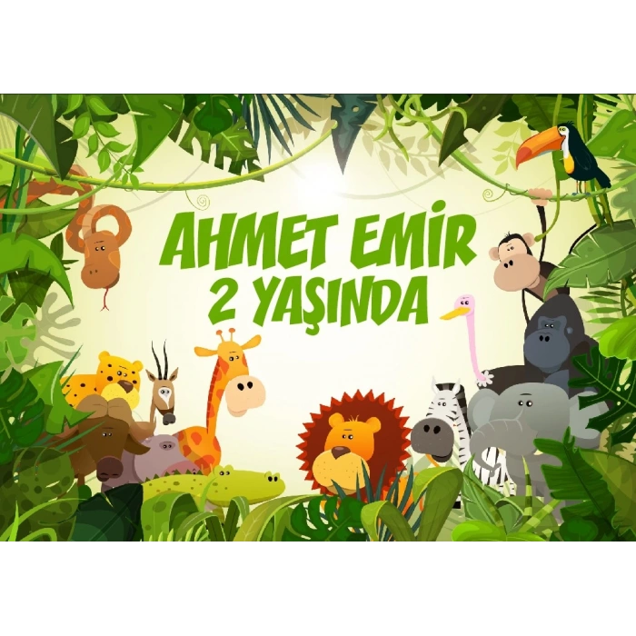 Safafi Temalı Doğum Günü Afişi 50X70 cm