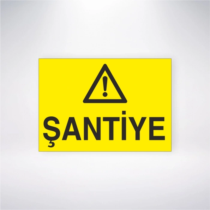 Şantiye Sticker 20X28 Cm
