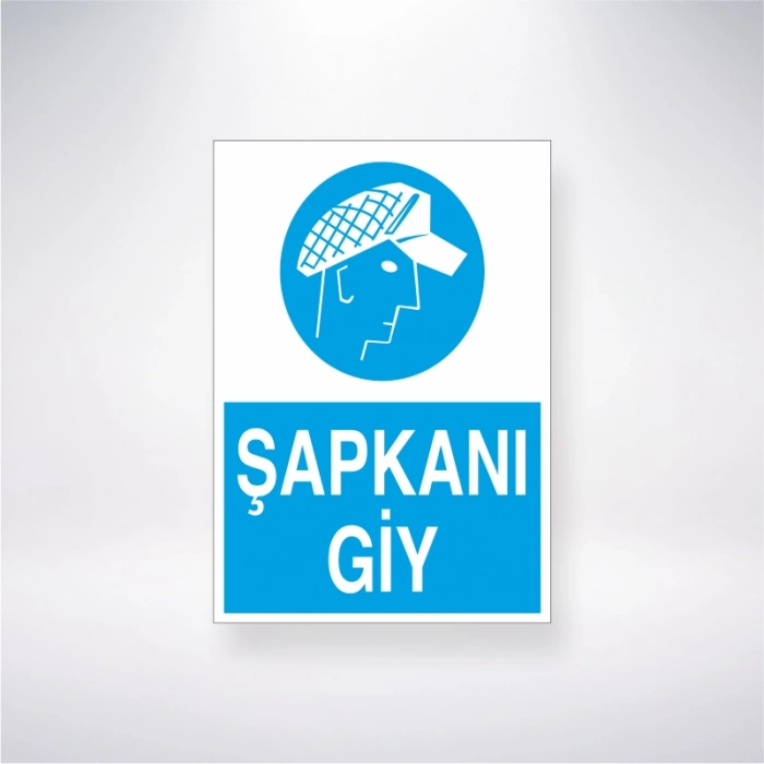 Şapkanı Giy Sticker 20X28 Cm