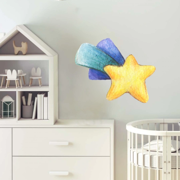 Sarı Kuyruklu Yıldız Sticker