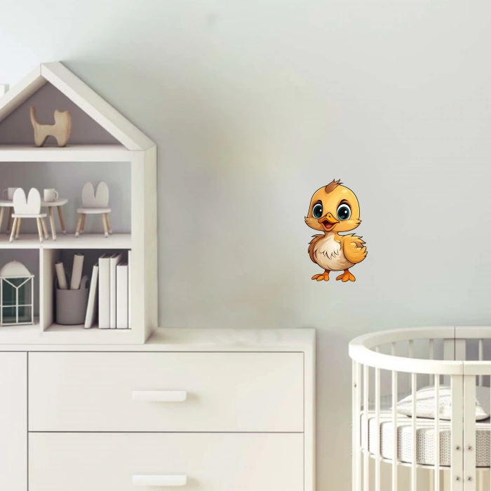 Sarı Yavru Civciv Duvar Stickerı