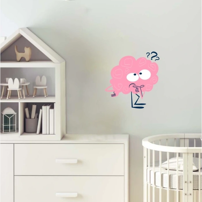 Şaşkın Beyin Duvar Stickerı