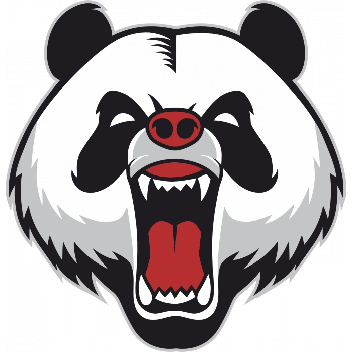 panda kımış sticker 10x10 cmRenkli Sticker