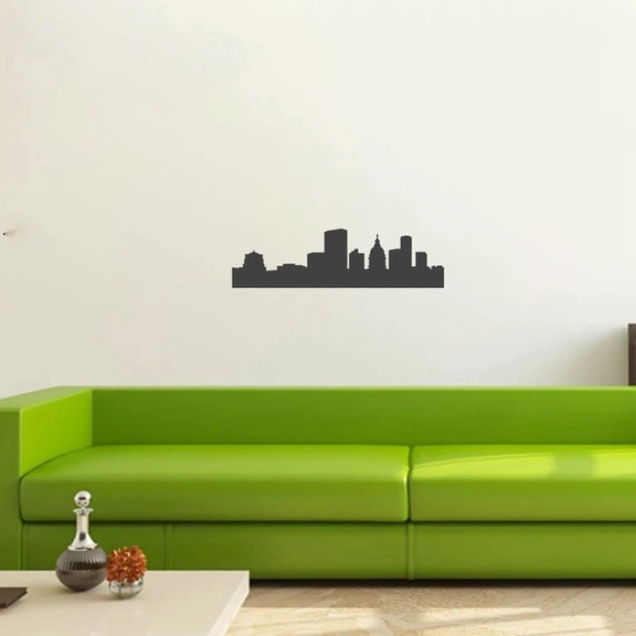 Şehir  Silüet Sticker 120x20 Cm