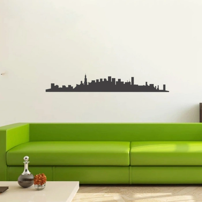 Şehir  Silüet Sticker 120x20 Cm