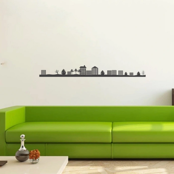 Şehir  Silüet Sticker 120x20 Cm