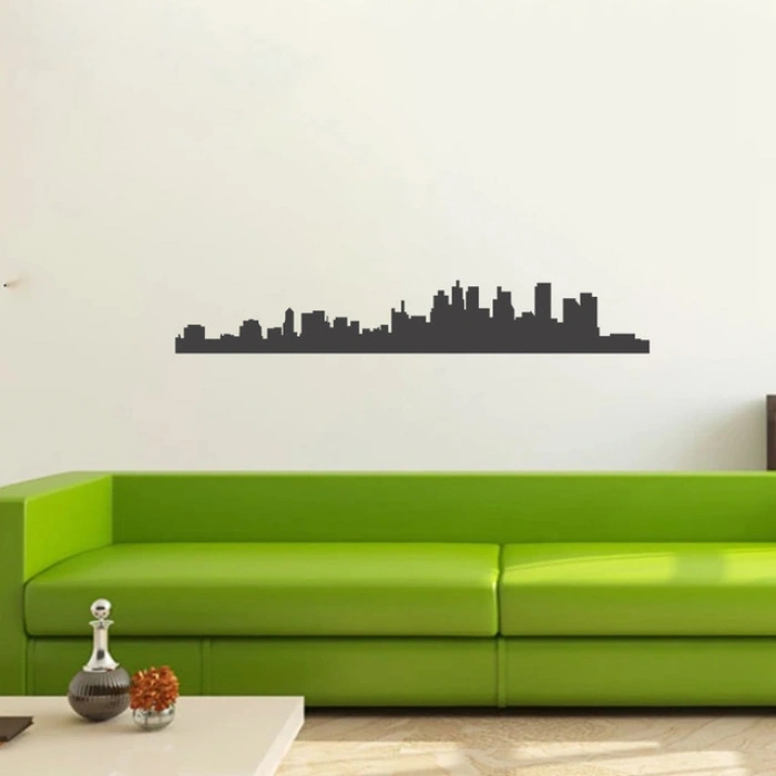 Şehir  Silüet Sticker 120x20 Cm