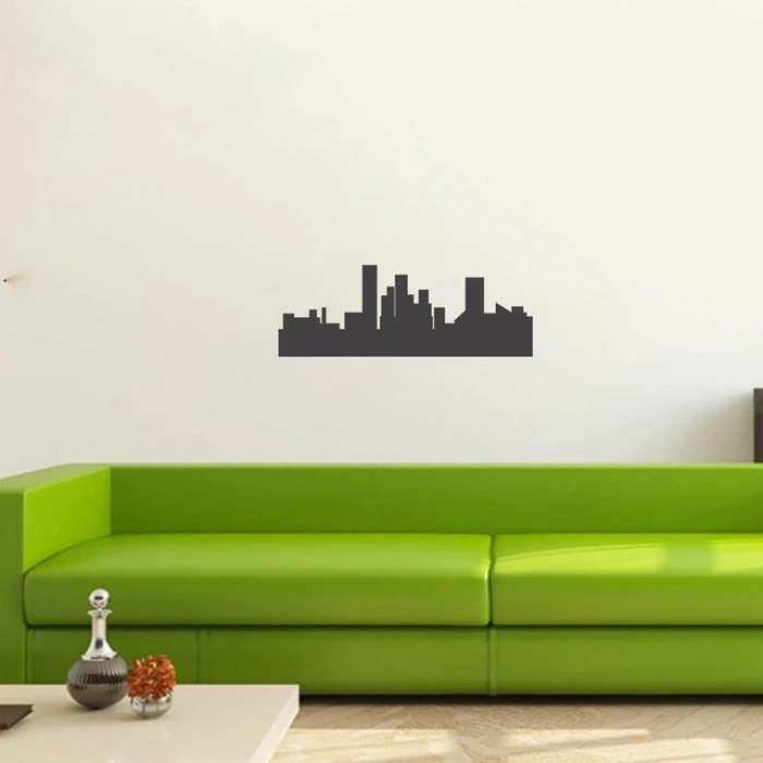 Şehir  Silüet Sticker 120x20 Cm