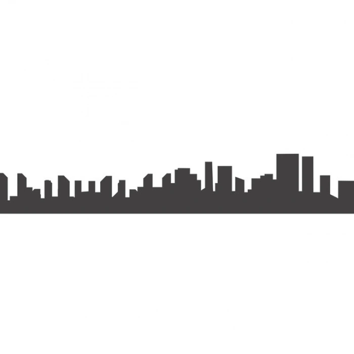 Şehir  Silüet Sticker 120x20 Cm