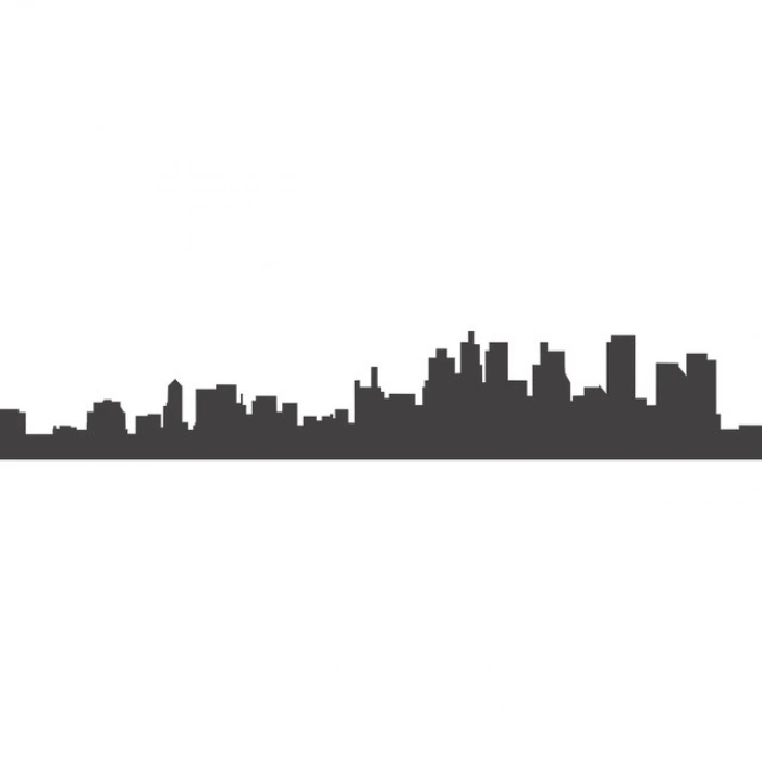 Şehir  Silüet Sticker 120x20 Cm