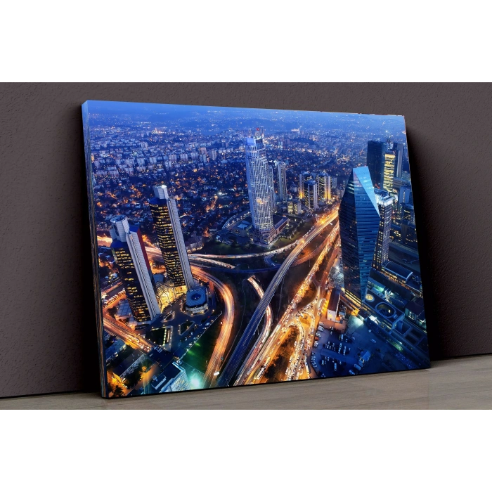 Şehir Ve Gece Yaşamı Kanvas
