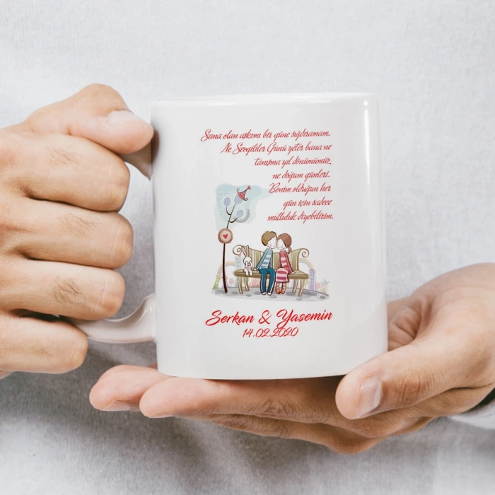 Seni Bugün Yarın ve Sonsuza Kadar Seveceğim Evlenme Teklifi Kupası