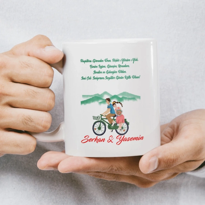 Seni Çok Seviyorum Kalp Salıncak Kupası