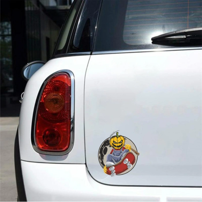 Serseri Balkabağı 2 Sticker 10x10 cmRenkli Sticker