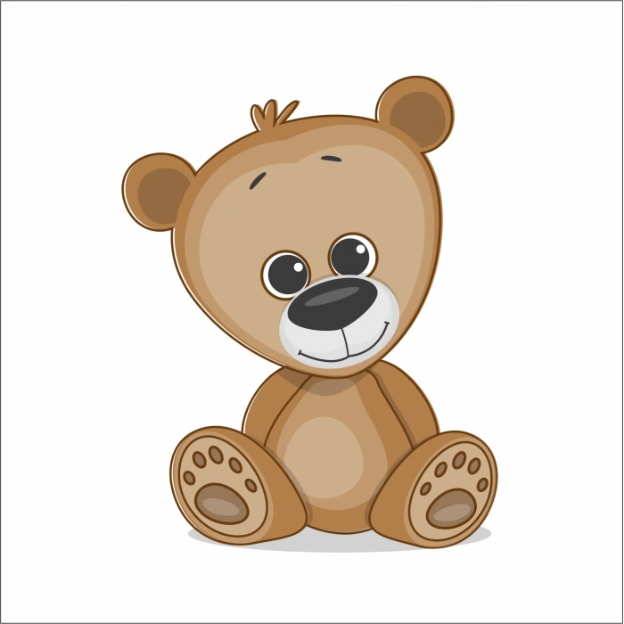 Sevimli Ayıcık Sticker