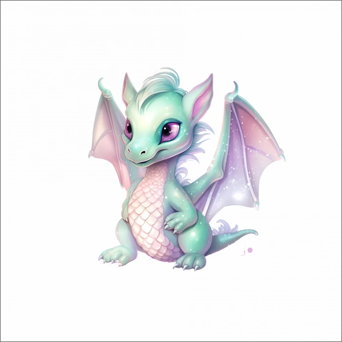 Sevimli Ejder Sticker 10