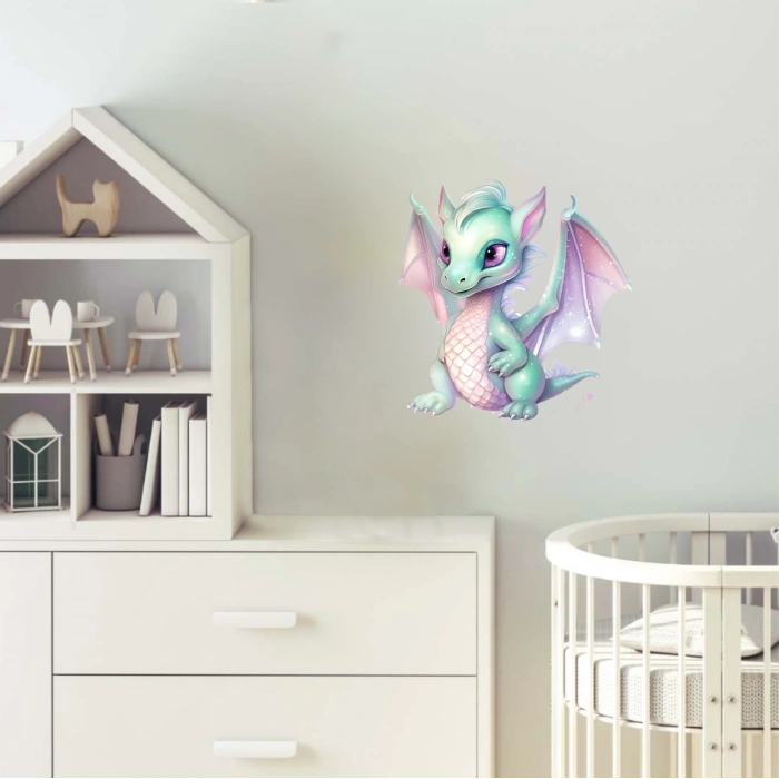 Sevimli Ejder Sticker 10