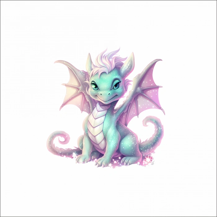 Sevimli Ejder Sticker 12