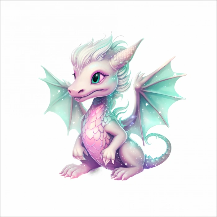 Sevimli Ejder Sticker 14