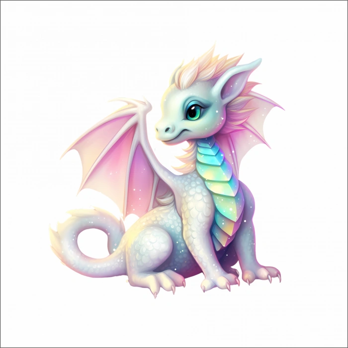 Sevimli Ejder Sticker 17