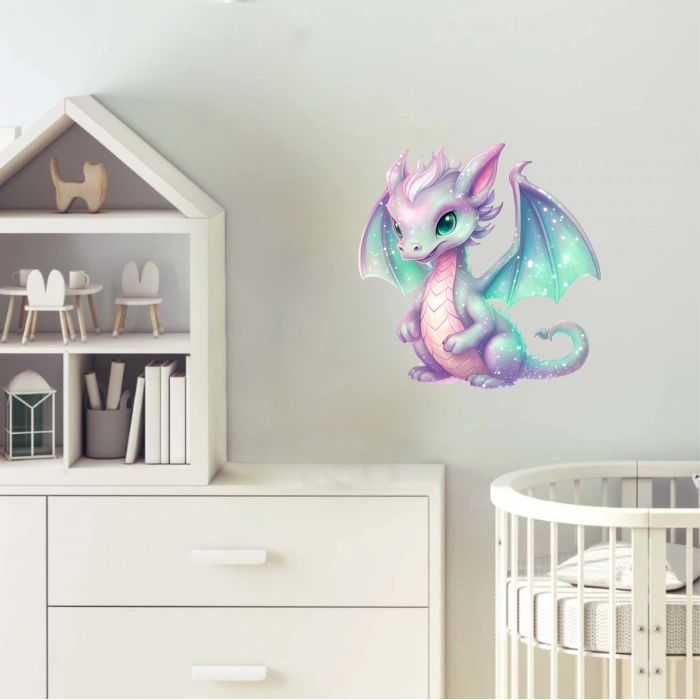 Sevimli Ejder Sticker 3