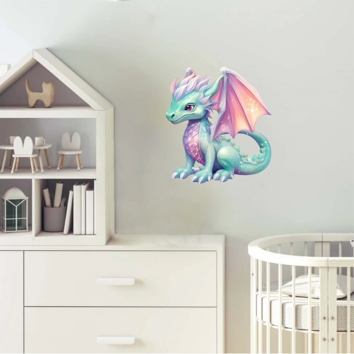 Sevimli Ejder Sticker 5