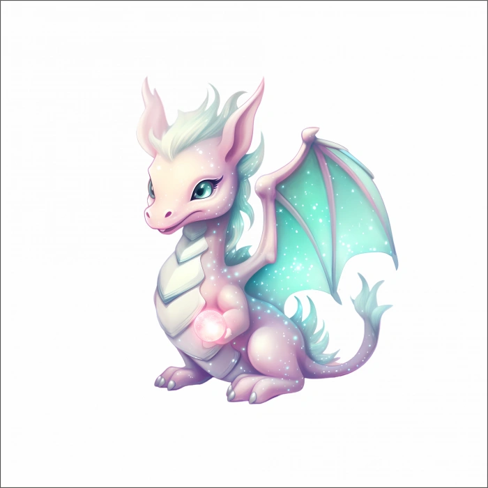 Sevimli Ejder Sticker 8