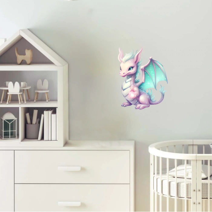 Sevimli Ejder Sticker 8