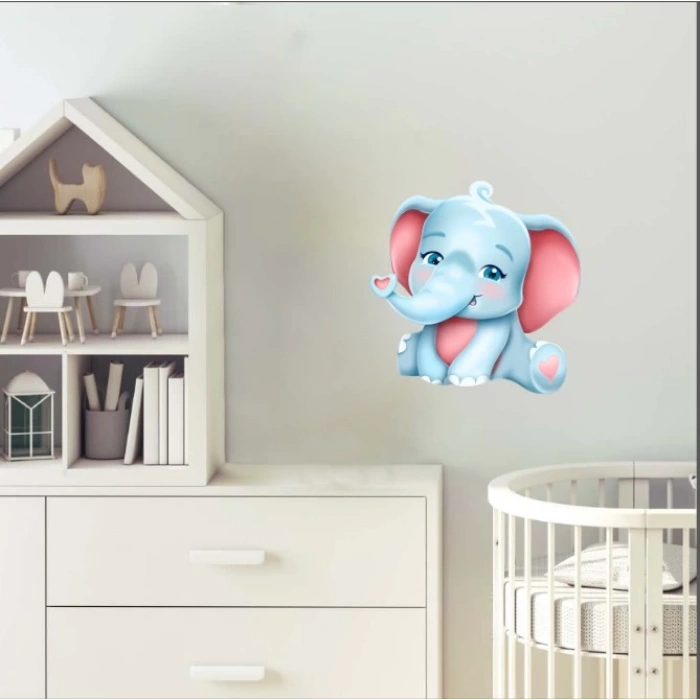 Sevimli fil Duvar Sticker