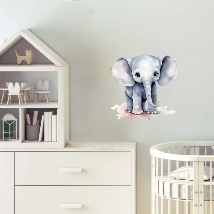 Sevimli Fil Sticker 1