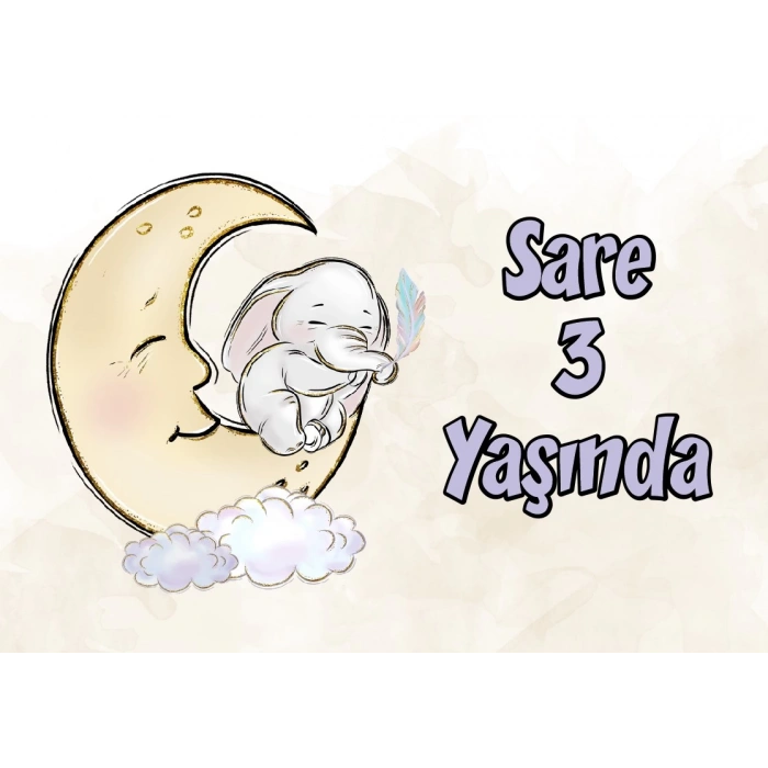 Sevimli Hayvanlar Temalı Doğum Günü Afişi 70X100 cm