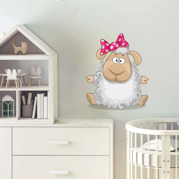 Sevimli Koyun Duvar Sticker