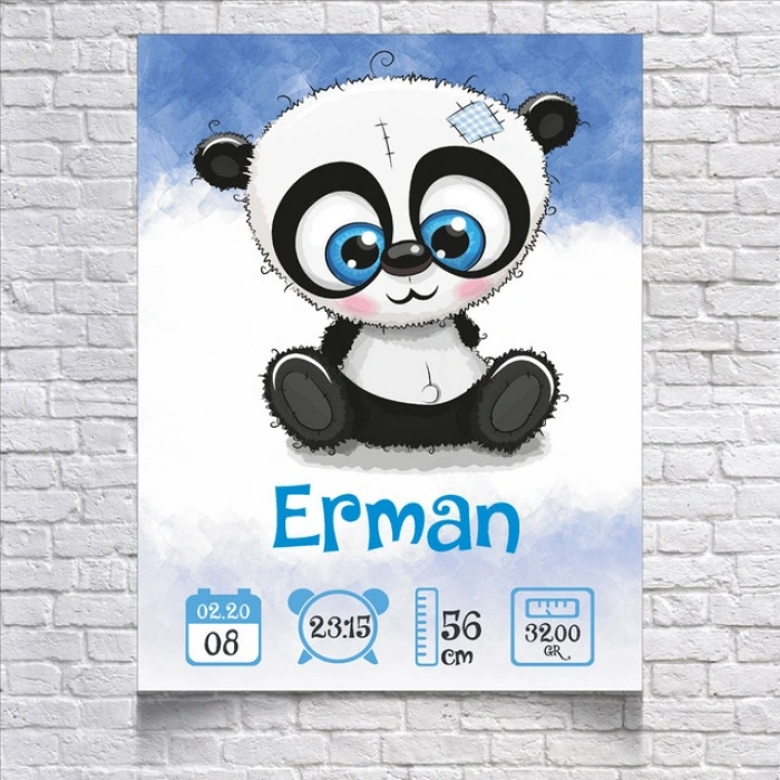 Sevimli Panda Temalı Yaş Panosu 2