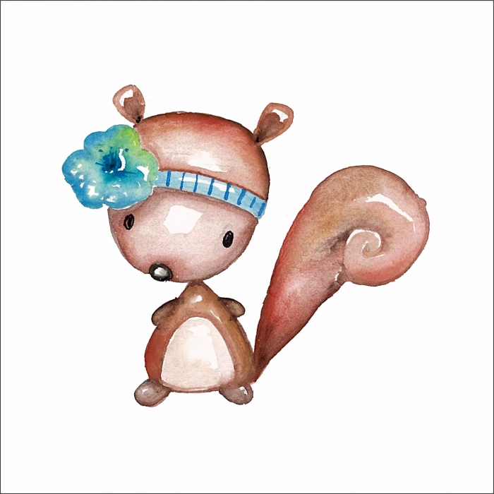 Sevimli Sincap Sticker