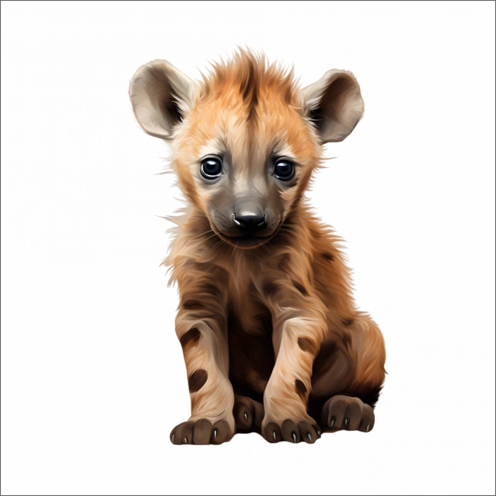 Sevimli Sırtlan Sticker