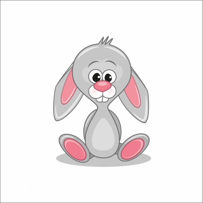 Sevimli Tavşan Sticker