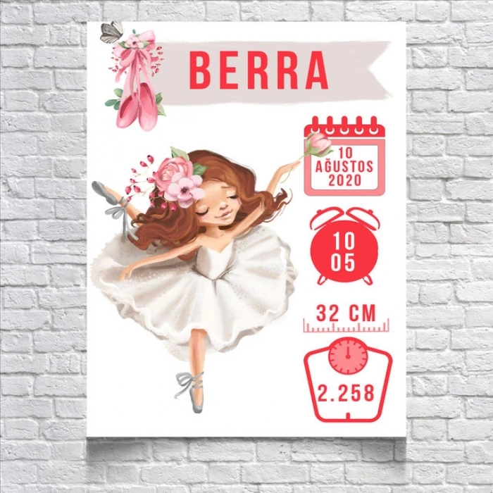 Balerin Temalı Yaş Panosu