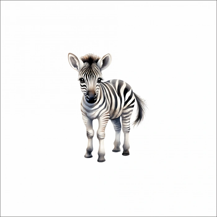 Sevimli Zebra Sticker