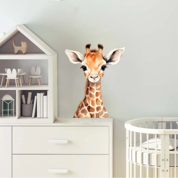 Sevimli Zürafa Sticker 1