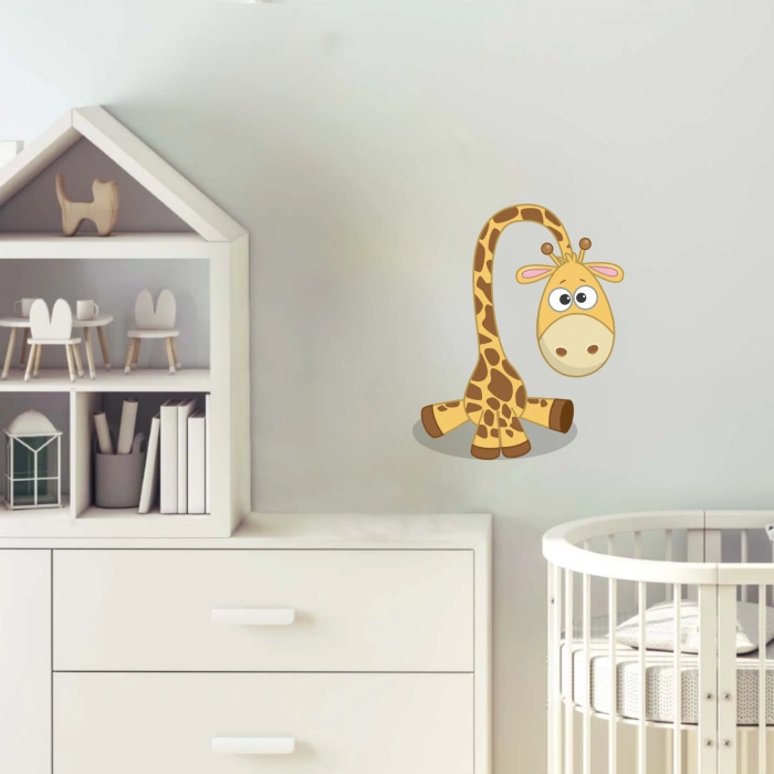 Sevimli Zürafa Sticker